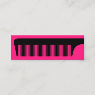 Chic Hot Pink Fairstylist Mini Visitenkarte