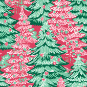 Chic hot pink green preppy Christmas table runner Mittelgroßer Tischläufer