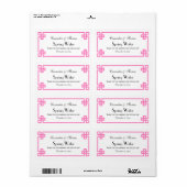 Chic Hot Pink griechischer Key Frame H Wasserflasc (Vorne)