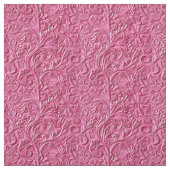Chic hot pink tooled leather floral stoff (Muster)