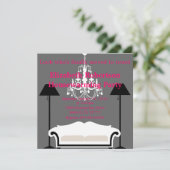 Chic Housewarming Einladung (Stehend Vorderseite)