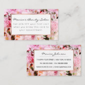 Chic Hübsch Blush Pink Aquarellfarben Rose Floral Rabattkarte (Vorne/Hinten)
