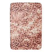 Chic Hübsch Girly Rose Gold Leopard Badematte (Vorderseite Vertikal)