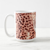 Chic Hübsch Girly Rose Gold Leopard Kaffeetasse (Links)