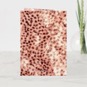 Chic Hübsch Girly Rose Gold Leopard Karte (Rückseite)