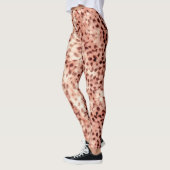 Chic Hübsch Girly Rose Gold Leopard Leggings (Links)