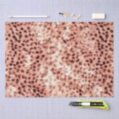 Chic Hübsch Girly Rose Gold Leopard Seidenpapier (Handwerk)