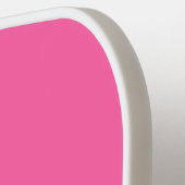 Chic Hübsch rosa monochrome Farbblöcke Pickleball Schläger (Linke Seite)