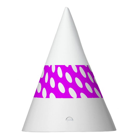 Chic Hübsche gepolsterte Kunst Rosa Mitte Streifen Partyhütchen (Rechts)