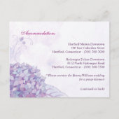 Chic Hydrangeas Hochzeitsunterkunft + Richtung Postkarte (Vorderseite)