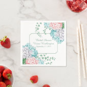 Chic Hydrangeas und Ivy Brautparty Napkins Serviette (Beispiel)