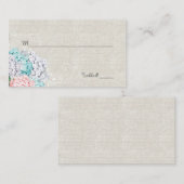 Chic Hydrangeas Wedding Platzkarte (Vorne/Hinten)