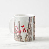 Chic I Liebe Paris | Eiffelturm Kaffeetasse (Vorderseite Links)
