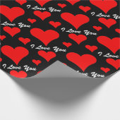 CHIC_ " ich Liebe Sie" ROTES Geschenkpapier (Ecke)