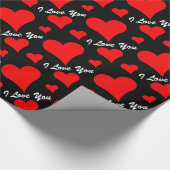CHIC_ " ich Liebe Sie" ROTES Geschenkpapier (Ecke)