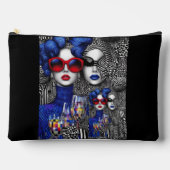 "Chic Illusions - Artistic Cosmetic Bag" Zubehörtasche (Vorderseite)