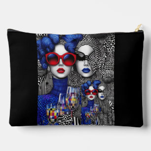 "Chic Illusions - Artistic Cosmetic Bag" Zubehörtasche