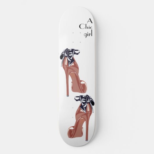 Chic Illustration Skateboard (Vorderseite)