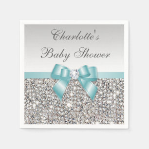 Chic-Imitat-aquamarine Serviette