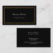 Chic-Imitat-Goldfolien-Geschäfts-Karte Visitenkarte (Vorne/Hinten)