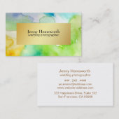 Chic-Imitat-GoldMinimalistischer abstrakter Visitenkarte (Vorne/Hinten)