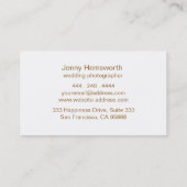 Chic-Imitat-GoldMinimalistischer abstrakter Visitenkarte (Rückseite)