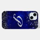 Chic Imitate Crystal Kristall Buchstabe P Königsbl Case-Mate iPhone Hülle (Rückseite (Horizontal))