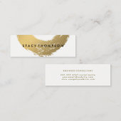 Chic Imitate Gold Brushed Mini Visitenkarte (Vorne/Hinten)