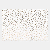 Chic Imitate Gold Dot Muster Geschenkpapier Set (Vorderseite 2)