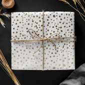 Chic Imitate Gold Dot Muster Geschenkpapier Set