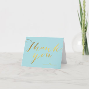 Chic Imitate Gold Foil Danke, Hinweise Dankeskarte