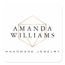 Chic Imitate Gold Gemstone Schmuckdesigner Weiß