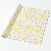 Chic Imitate Gold Glitzer Cheetah Print Monogramm Geschenkpapier (Ungerollt)