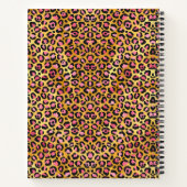 Chic Imitate Gold Glitzer Rosa Tierprint Monogram Notizblock (Rückseite)