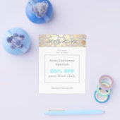 Chic Imitate Gold Leaf Circle Muster Flyer (Einzeln)