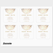 Chic Imitate Gold Leaf Circle Pattern Sticker (Blatt)