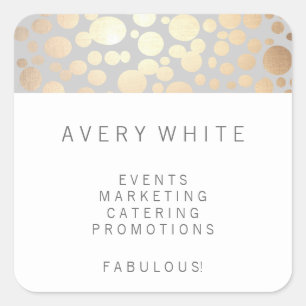 Chic Imitate Gold Leaf Circle Pattern Sticker