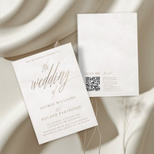 Chic Imitate Gold und Beige Texturierte Hochzeit