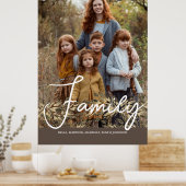 Chic Imitate Golden Glitzer Foliage Volles Foto Poster (Küche)