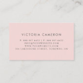 Chic Imitate Goldene Foil Marmorbäume Feminée Visitenkarte (Rückseite)