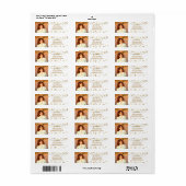 Chic Imitate Goldenes Foil Confetti Abschluss Foto (Vorne)