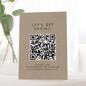 Chic Imitate Kraft Business Let's Get Social Media Sockelschild