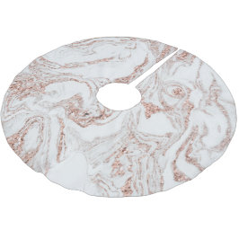 Chic Imitate Marble Rose Gold Polyester Weihnachtsbaumdecke