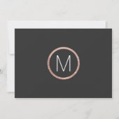Chic Imitate Rose Gold Speichern Sie die Daten Save The Date (Rückseite)