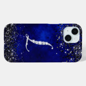 Chic Imitats Crystal Kristall Letter L Royal blue Case-Mate iPhone Hülle (Rückseite (Horizontal))