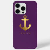 Chic Imitats Gold Foil Ankerplatz Case-Mate iPhone Hülle (Rückseite)