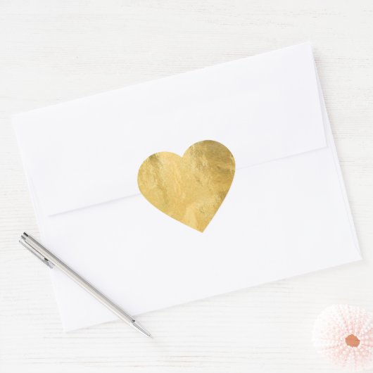Chic Imitats Gold Foil Heart Stickers (Umschlag)
