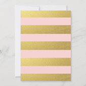 CHIC IMITATS GOLD FOIL Pink TISCHNUMMER CARDS (Rückseite)