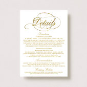 Chic Imitats Gold Foil Wedding Detail Vorlage