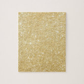 Chic Imitats Gold Glitzer Luxus Puzzle (Vertikal)